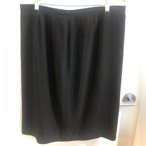 2/$40 NYGARD 16, Black Pencil skirt w slit detail